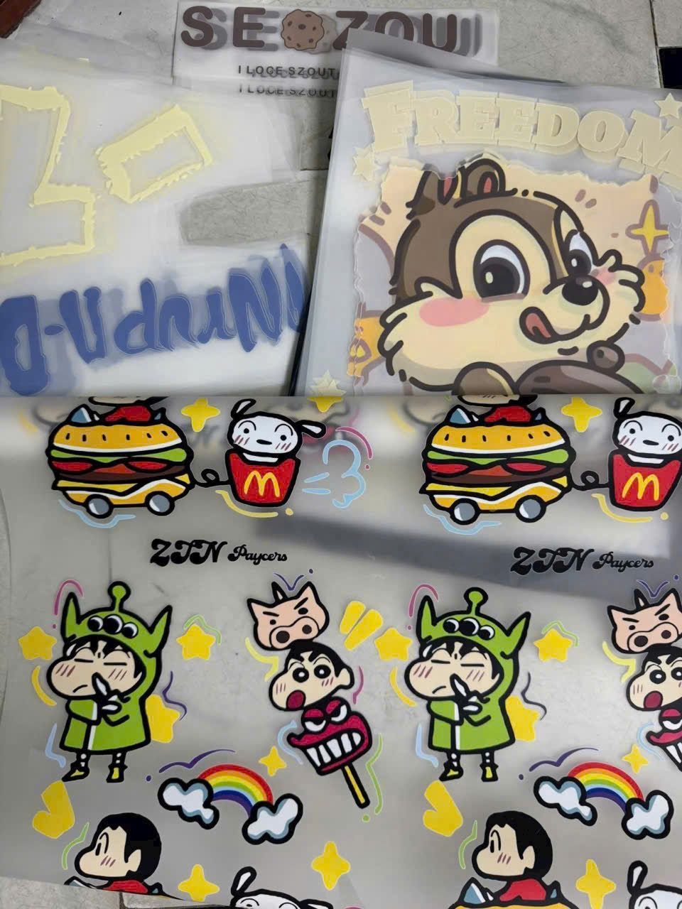 In Pet chuyển nhiệt Sản phẩm áo thun in PET sắc nét