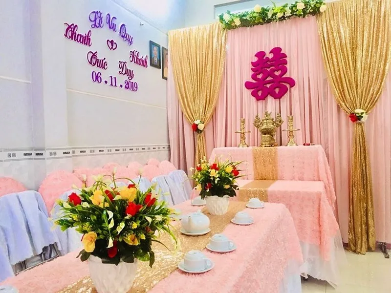 Trang trí gia tiên là một trong những hạng mục quan trọng nhất trong ngày cưới