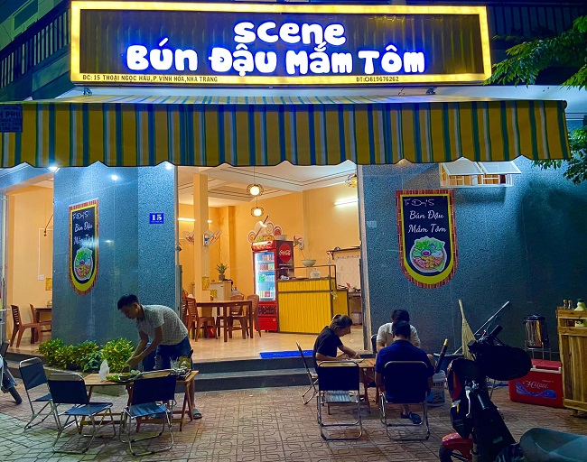 bang-hieu-bun-dau-mam-tom-den-led biển led bún đậu